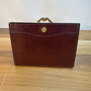 New Gold Pfeil Vintage Oxblood Leather Wallet Bifold Snap Germany Unisex (read)
